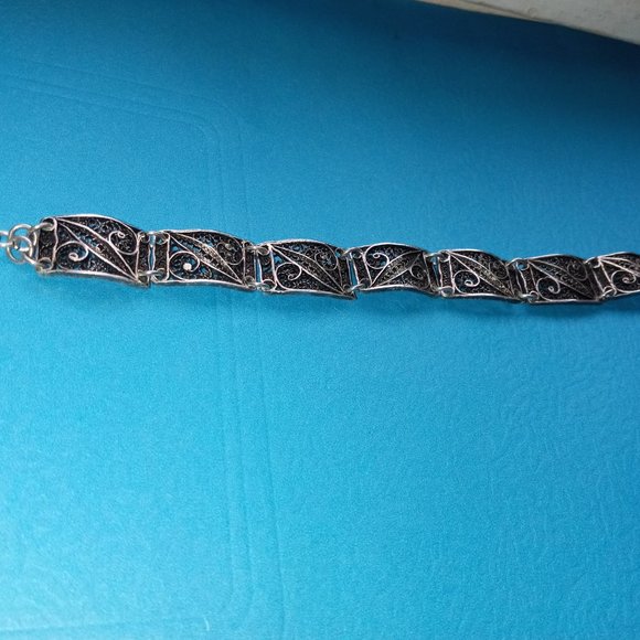 Antique silver bracelet - Picture 2 of 3